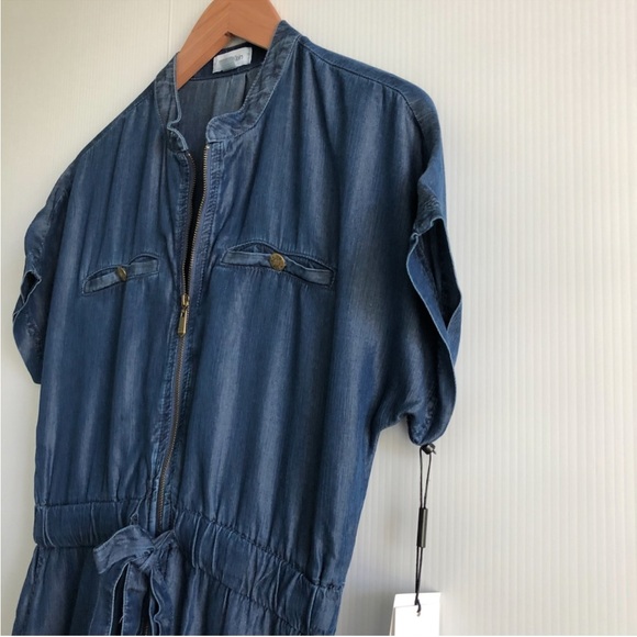 🆕 Calvin Klein Blue Denim Jumpsuit size 6 NWT - Picture 7 of 11